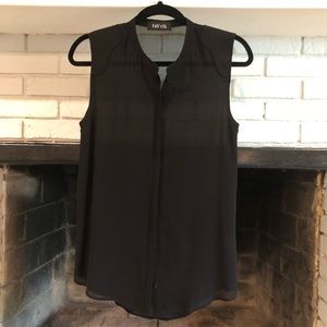 Fab’rik Button Up Sleeveless Blouse